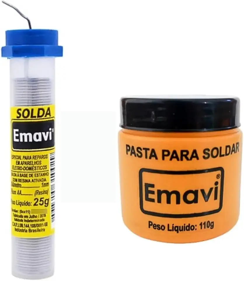 Kit Pasta De Solda 110g + Tubo De Estanho 25g