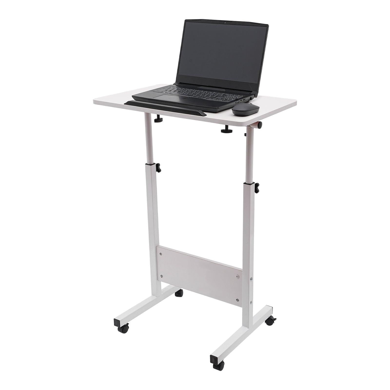Adjustable Height Standing Desk Writable Tempered Glass Desktop with Eraser — view 7