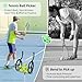Ediess1nDT Tennis Ball for Balls Automatic Tennis Ball Pickup Picker 80 Balls Large Capacity Collector Basket Hopper Cart Machine Practicing Tennis Court Equipment for Gym Clubs Coaches Players