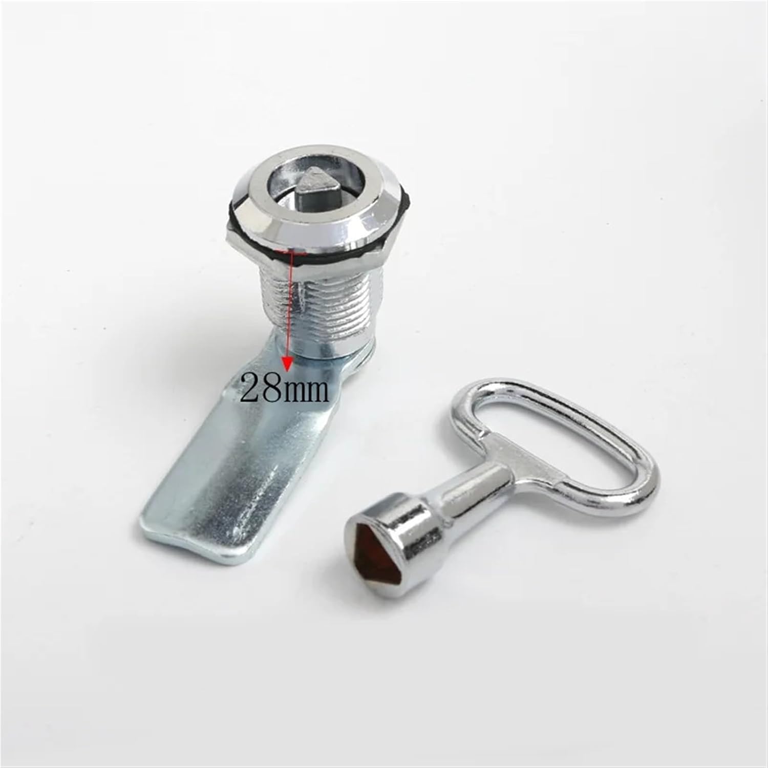 5 Sets MS705-28/36 Zinc Alloy Triangle Lock Drawer Locker Door Cabinet Lock for Office Desk Cam Locks with Key(5sets-28mm-H0-key)