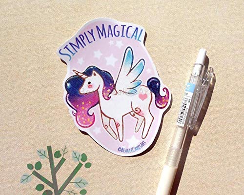 Unicorn Sticker, Laptop Sticker, Birthday Girl Party, Animal Sticker, Kawaii Sticker, Waterproof Sticker, Party Favors, Decals, Pony Sticker