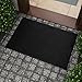 Ottomanson Rubber Collection Doormat, 24"X36", Charcoal