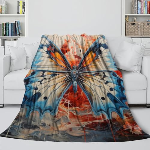 Couverture papillon chaude pour des soirées cocooning au salon