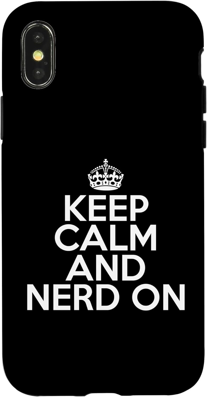 iPhone 11 Funny Keep Calm and Nerd On Nerdy Geek Nerd Geeky Nerd Case