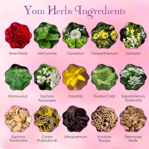 Yoni Steam Herbs for Cleansing,100% Organic V Steam Herbs for Yoni Steaming, Menstrual Support, PH Balance (Pure Plant Formula Has No Perfume and Strong Fragrance)