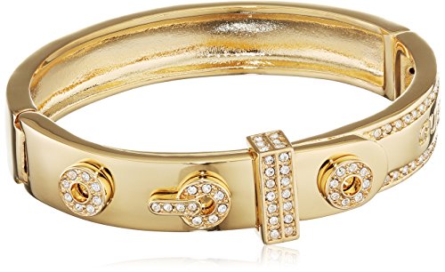Preisvergleich Produktbild Guess Damen-Armreif Messing Glas weiß 17.0 cm - UBB21794