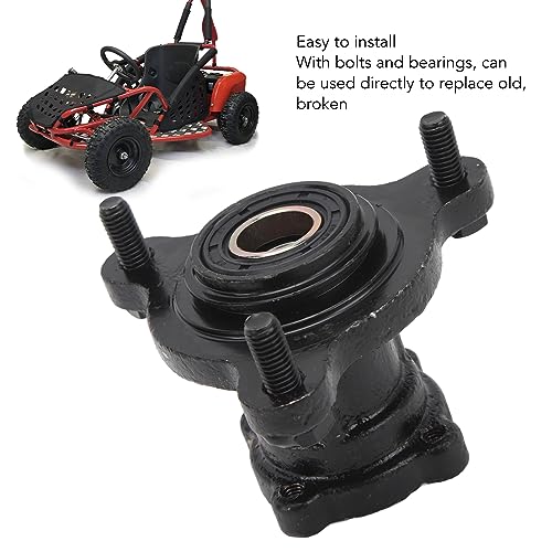 2 Stück Go Kart Quad Radnabe 20mm 17mm Gokart Radnabe Vorne Mit 3 Lagerschrauben, Gokart Radnabevorne Accessoires für 110cc 125cc 150cc 200cc ATV Quad Go Kart Bike