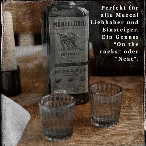 Montelobos Ensamble Mezcal – Mezcal aus 100% Agave – Sanft geröstet über Vulkanstein – Authentisch, charaktervoll & ausgewogen – 1x 0,7L Genuss aus Mexiko