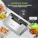 Bonsenkitchen Vacuum Sealer Machine, Stainless Steel Food Sealer Vacuum Sealers with 5 Food Vacuum Modes, Built-in Cutter & Bag Storage, Silver Black