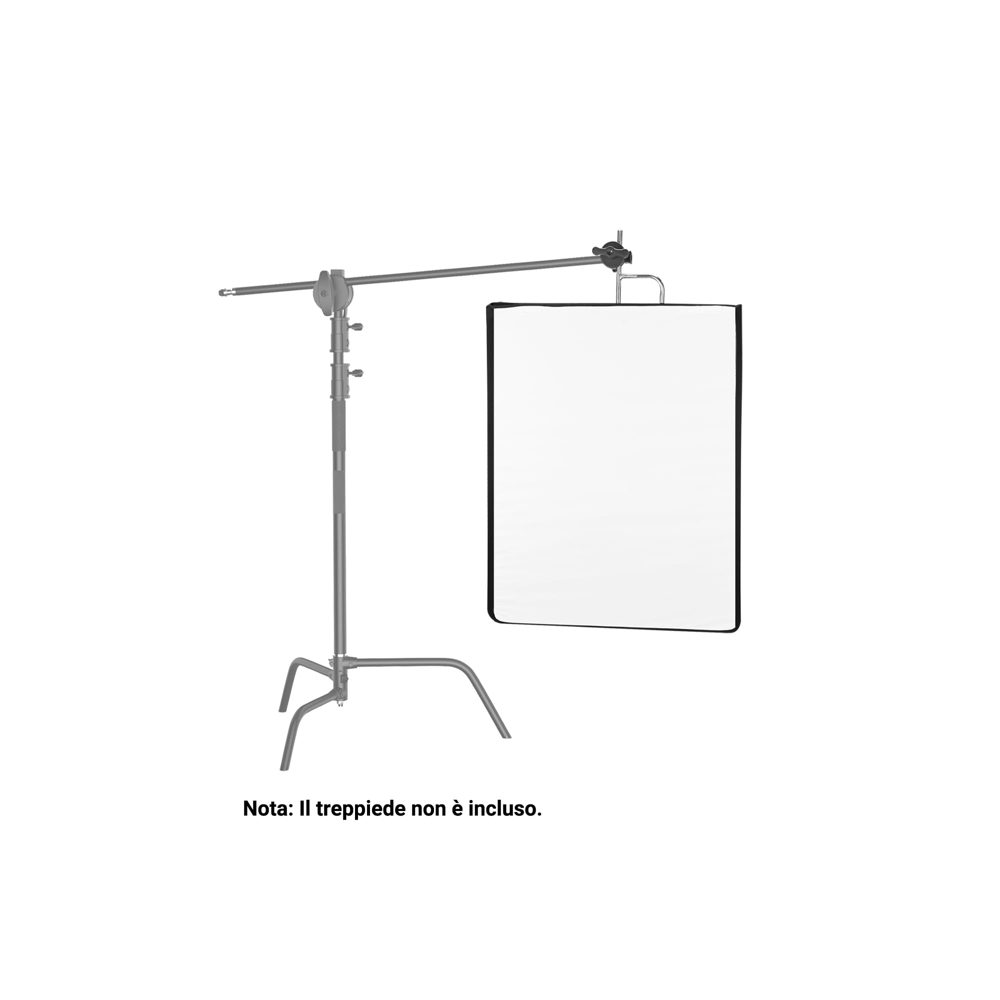 Kit di bandierine riflettori per fotografia, 75 x 90 cm, diffusore 4 in 1 oro/argento/nero/bianco e diffusore traslucido, telaio pieghevole in acciaio inossidabile
