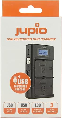 Miniatura 2 de Cargador USB Dedicado Duo LCD LP-E17 para Canon