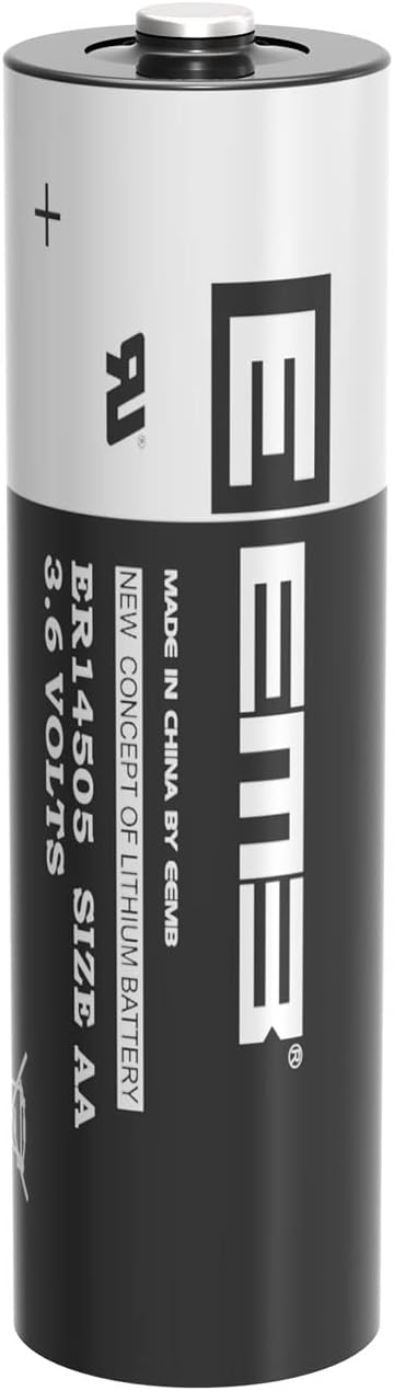 EEMB ER14505 Nonrechargeable 3.6V Lithium Battery Li-SOCL₂ AA Size 2700mAh High Capacity UL Certified Single-Use 3.6V Lithium Thionyl Chloride Battery DO NOT Charge Battery