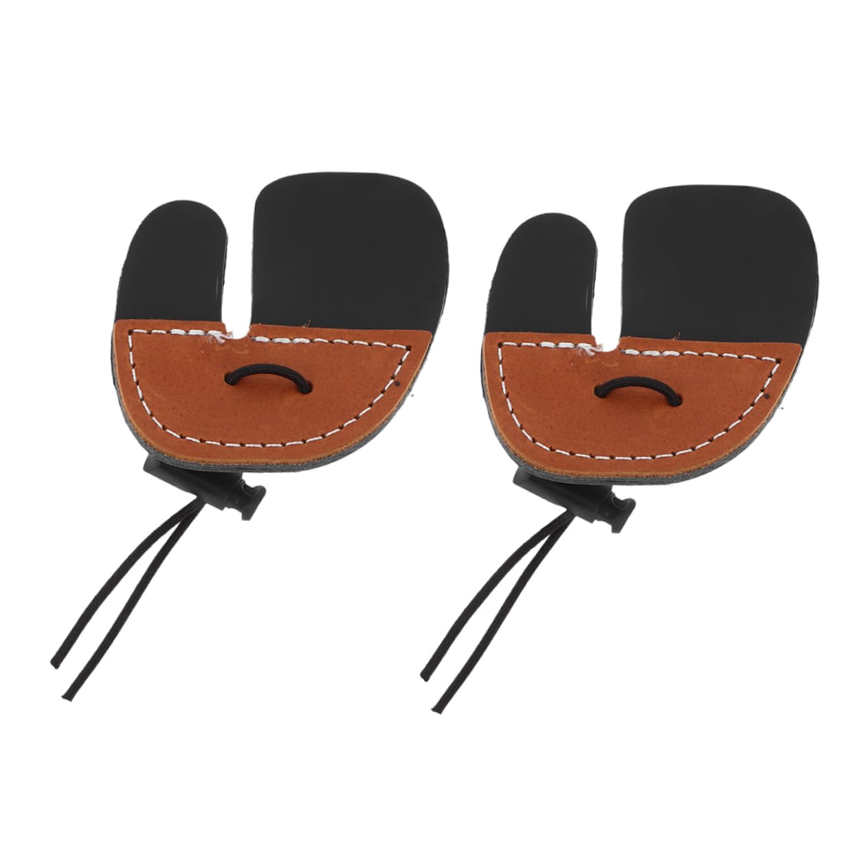 Kisangel 2pcs Finger Protectors Durable Archery Finger Guard Tabs for Enhanced Safety Lightweight Wear Resistant Design for Outdoor Practice and Competitions
