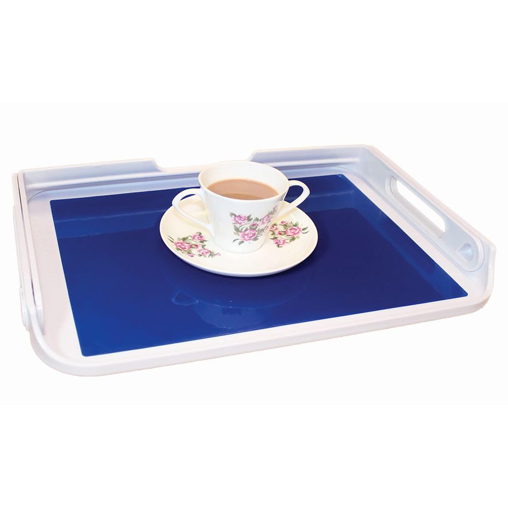 Nrs Healthcare Handi Plateau avec Poignée Repliable et Tapis Antidérapant