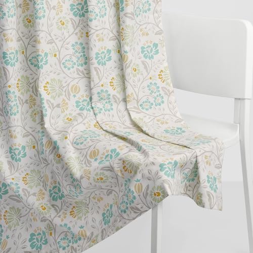Image of haus & kinder Digital Printed Cotton Window Curtains 5 Feet Long Pack of 2 Window Curtains, 5 Feet Curtains for Window (Rosaline, Multi 130x152 CM)