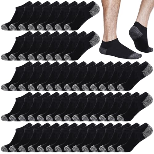 Image of 12-30 Pairs Low Cut Ankle Socks for Men Thin Breathable Casual No Show Athletic Socks Bulk