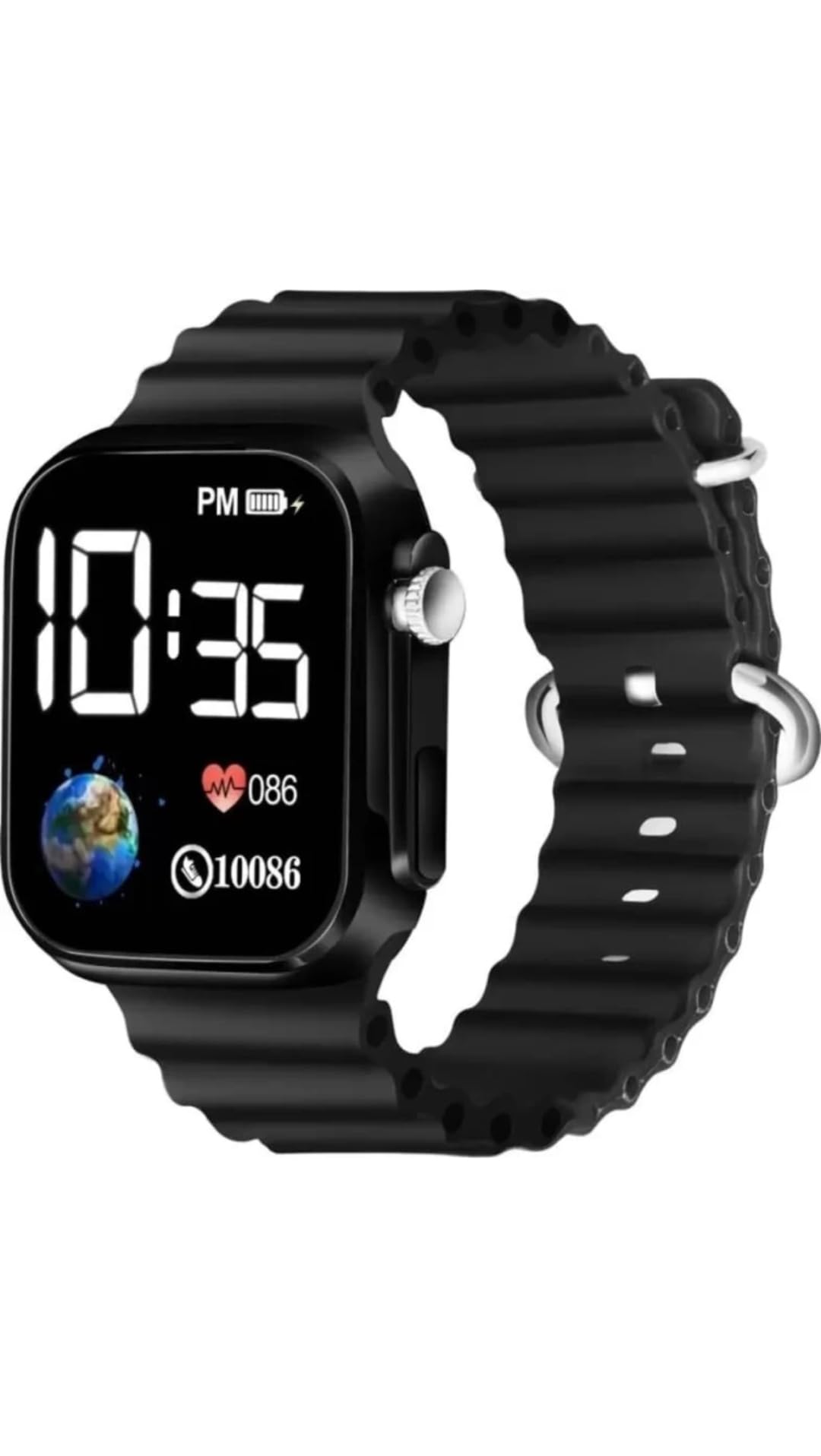 AUZU Ultra Digital Dial Waterproof Smart Design LED Display Kids Watch for Girls & Boys (B0D5BBXVMT) Amazon Price History, Amazon Price Tracker