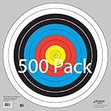 Longbow Targets 60 cm / 24 in Bullseye Archery and Gun Targets (4, 10, 25, & 100 Packs)
