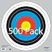 Longbow Targets 60 cm / 24 in Bullseye Archery and Gun Targets (4, 10, 25, 100 Packs)