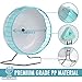 Hamster Wheel 8” Pet Comfort Exercise Wheel Large and Easy Attach to Wire Cage for Hamsters Gerbils Chinchillas Hedgehogs Mice and Other Small Animals - Premium PP Material Blue