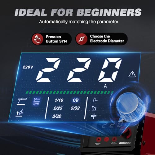 ARCCAPTAIN 220Amp LED Display Welder