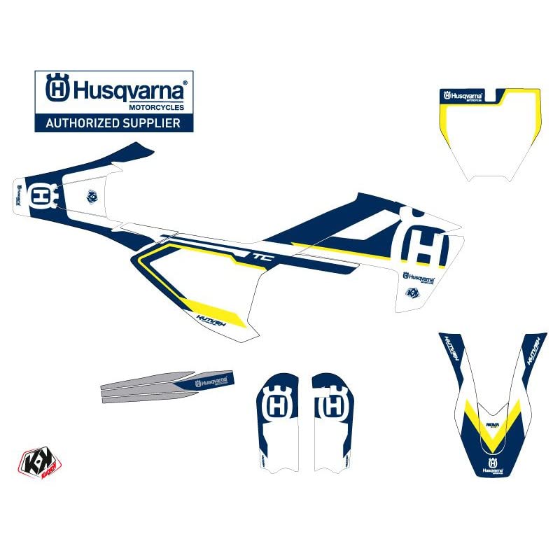 KUTVEK - Kit Deco Moto Cross Nova Husqvarna Tc 65 Azul