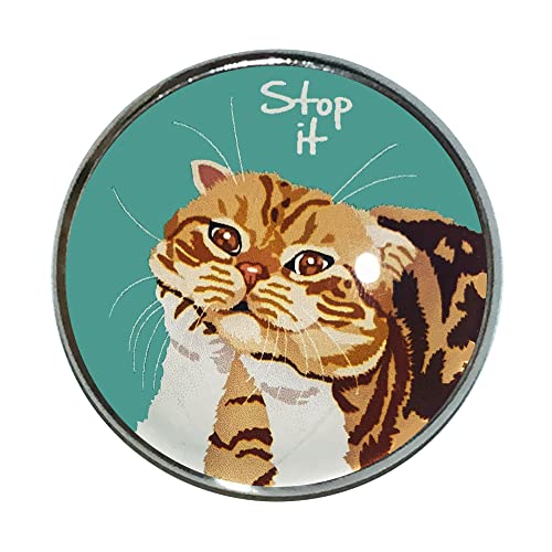 le Bonbon(ル ボンボン) 猫 ピンバッジ やめて! BL ピンバッチ 猫 ブローチ 猫ピン