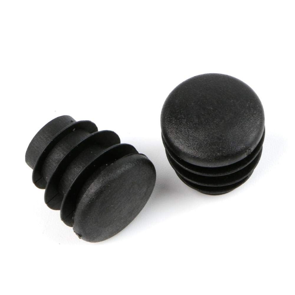 Bontand Black 0Pieces Plastic Furniture Leg Plug Blanking End Cap Bung For Round Pipe Tube 19Mm