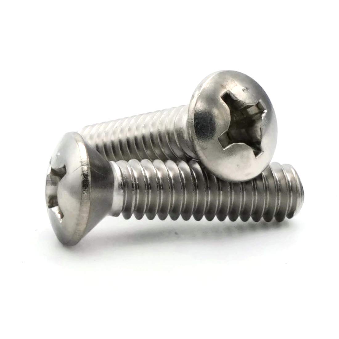 Phillips Oval Head Machine Screws 316 Stainless Steel - #10-32 x 1 Qty 25