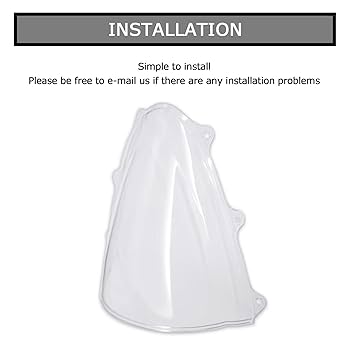 Amazon.com: PSLER Windshield Windscreen Double Bubble for