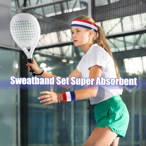 Ggstddup HFFLWZSCUE4852 9Pcs Sweatband Set, Sports Headband And Wristbands thumb #2