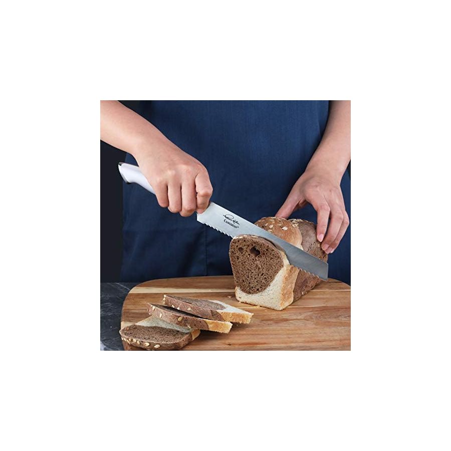 Cangshan Thomas Keller Signature Collection Swedish Powder Steel Forged, 8-Inch Bread Knife, White