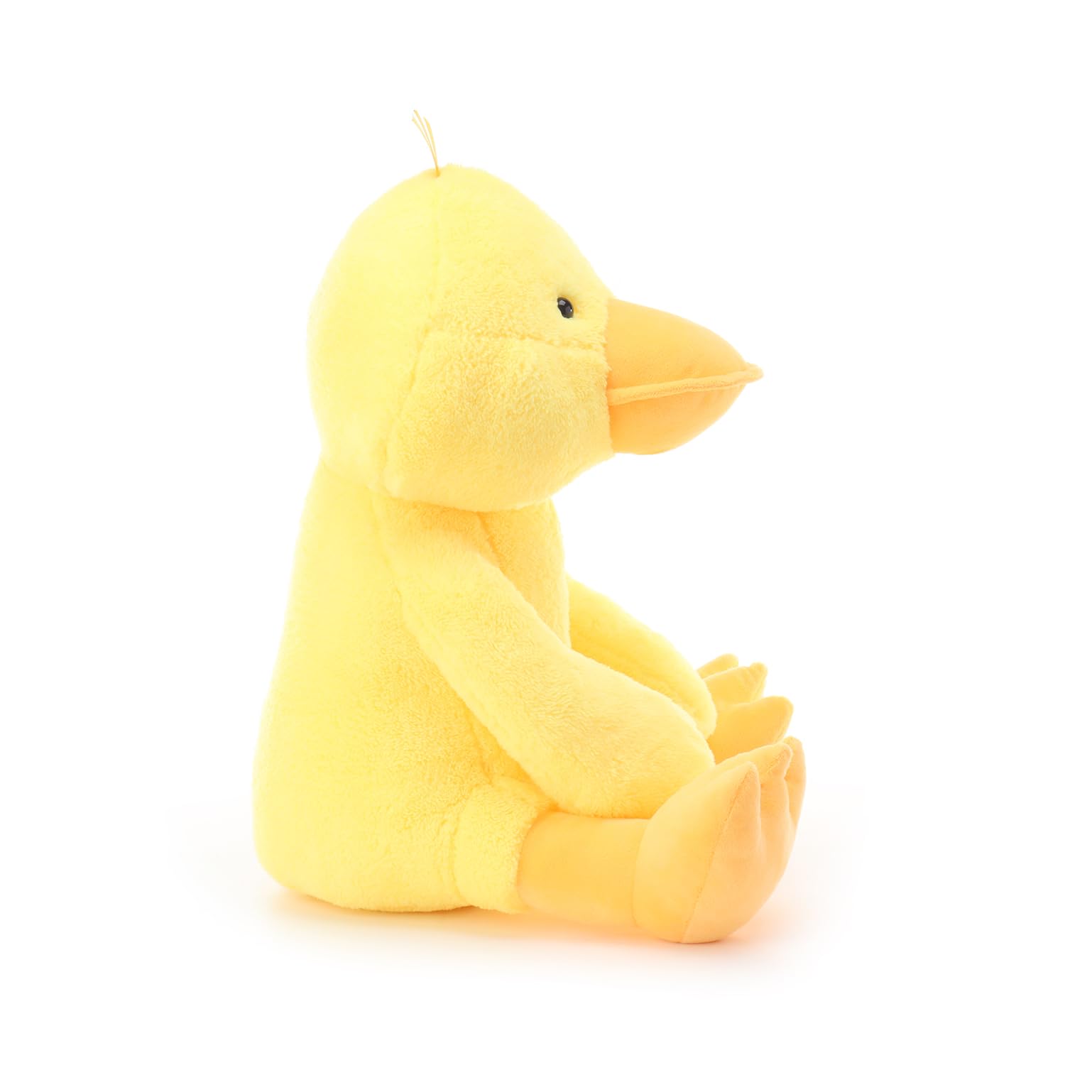 Apricot Lamb Anatra di peluche per bambini, morbido e carino, per bambine e ragazzi, giallo, 40 cm