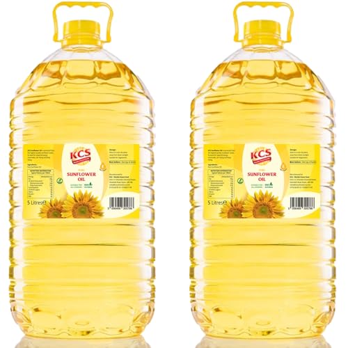 KCS Sunflower Oil, 5L (Pack of 2) | Heart-Healthy Cooking Oil | S...