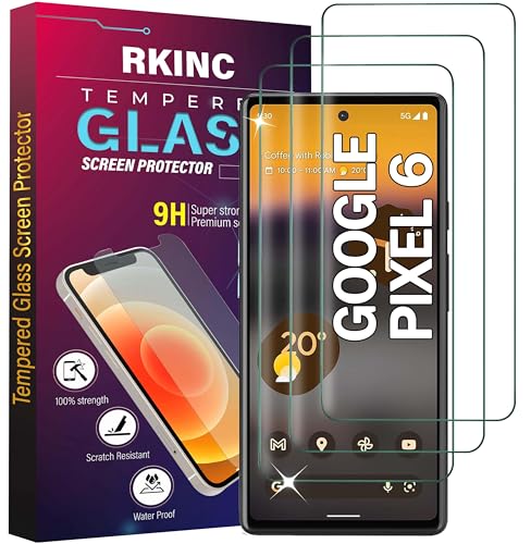 RKINC 3 Stück Panzerglas Schutz Glas für Google Pixel 6 Panzer HD Displayschutzfolie 0 33 mm kratzfest blasenfrei splitterfrei lebenslangeGarantie
