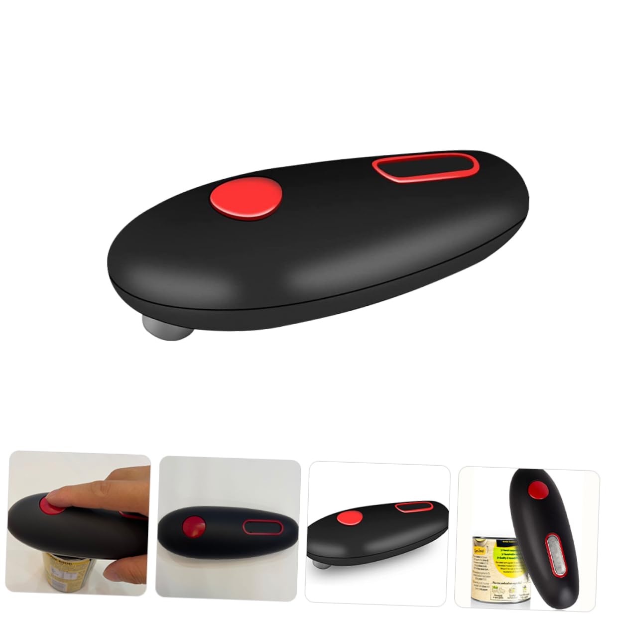 COLLBATH Abridor de Frascos Eléctrico Portátil para Latas, Automático y Ligero, Adecuado Hogar, Borde Liso y Uso sin Esfuerzo