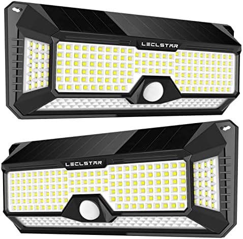 Illuminate Your Space: 5 Outdoor Solar Wall Lights You Didn't Know You Needed 5 LECLSTAR Solar Outdoor Lights - 4000Lm 268 LED Security Lights with 4 Wide Angle, Motion Sensor Lights for Outside, IP65 Waterproof Solar Powered Wireless Flood Wall Lights with 3 Modes