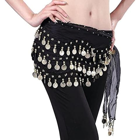 Cinturón de danza del vientre de seda YiLang con lentejuelas Cover