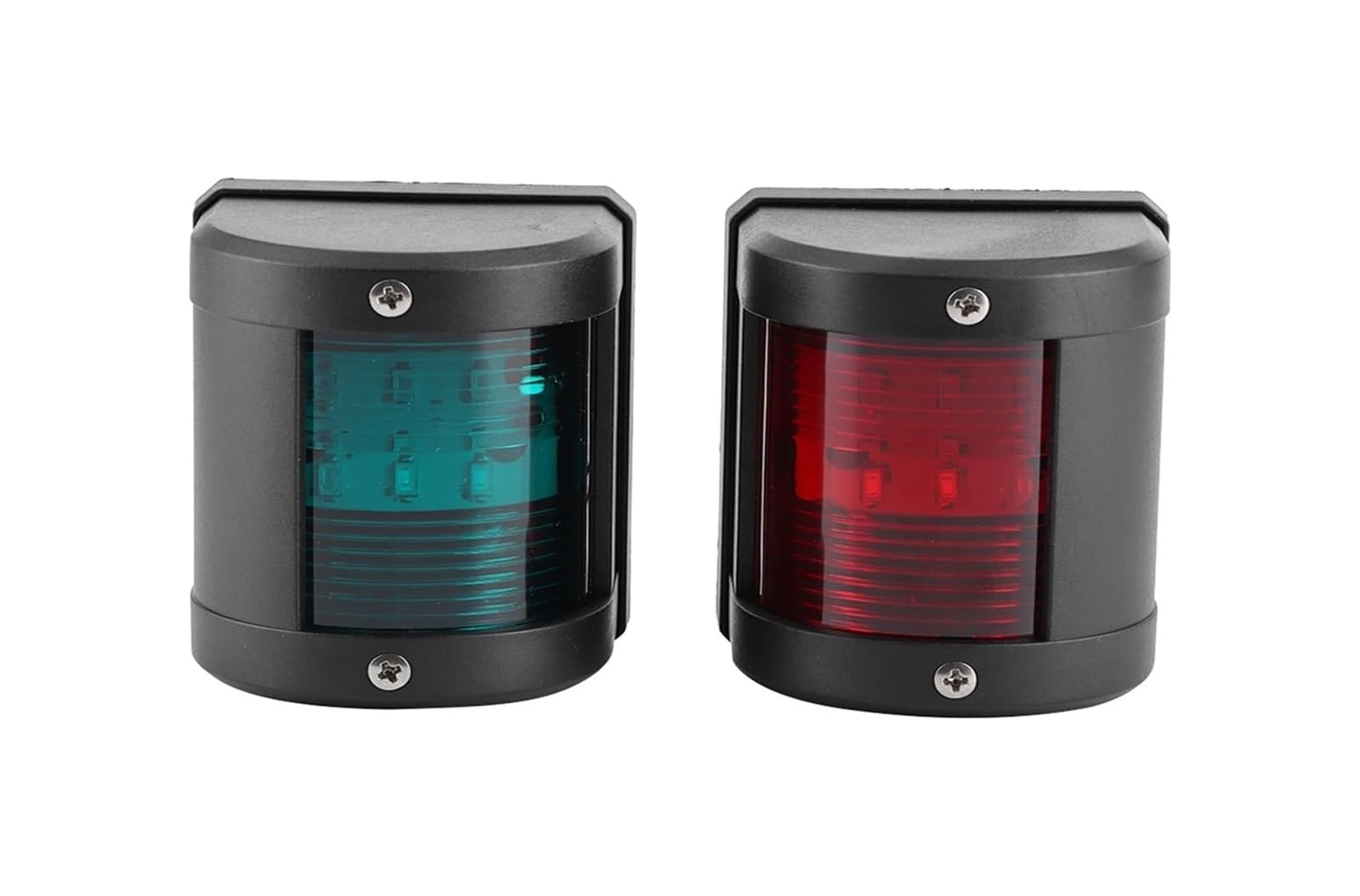 Lampa sygnalizacyjna do łodzi, Światło nawigacyjne LED do łodzi, czerwone, zielone, 12V, 2 szt