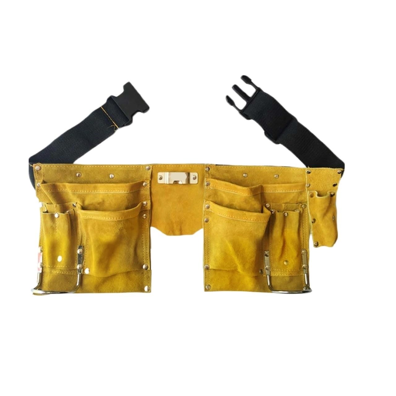 Cintura for attrezzi in pelle tipo cavallo in vita Fibbia a sgancio rapido Carpentiere Grembiule da lavoro for lavori di costruzione for custodia for Per Elettricisti Falegnami