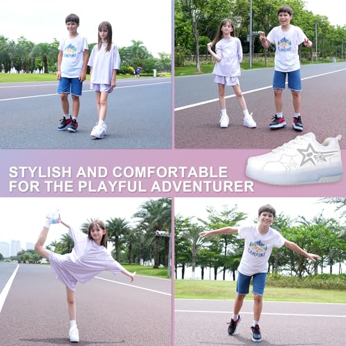 Roller Shoes for Kids Boys Girls Fashion Fun Wheels Sneakers Children Roller Skate Shoes4