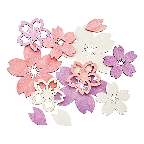 Amazon | 桜のウッドパーツ12個セット（大3個・中2種各3個・花びら3個