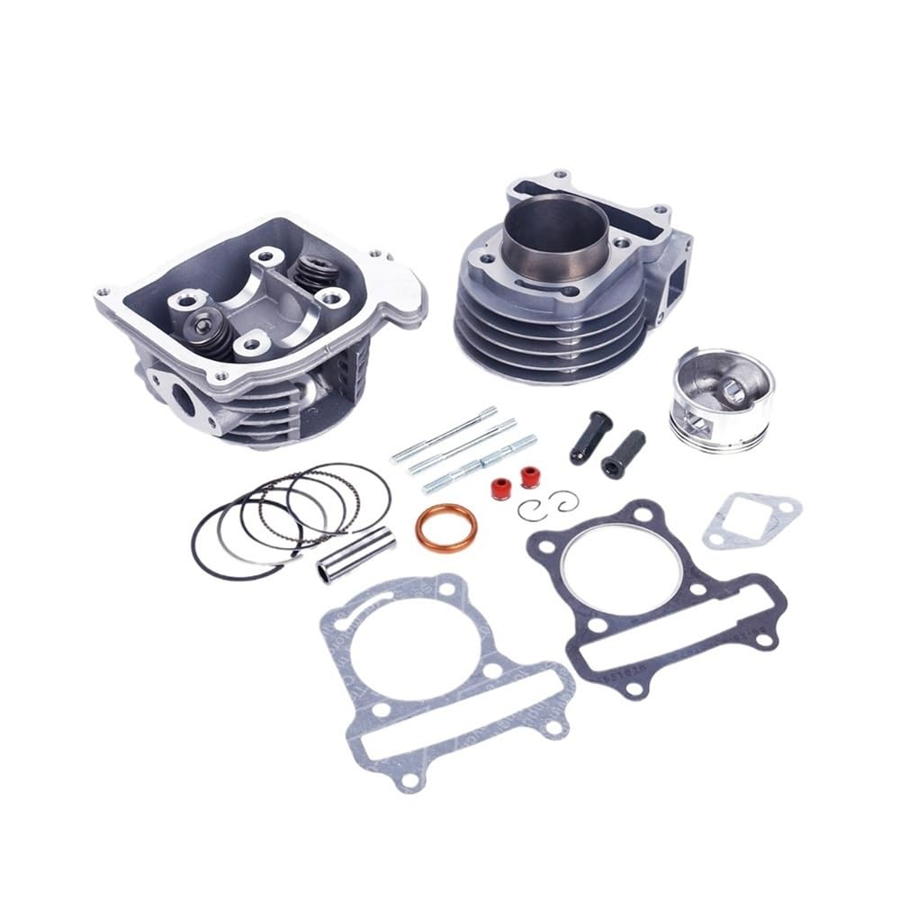 Kit cylindre culasse 50 mm Big Bore pour moteur GY6 139QMB de scooter 4T
