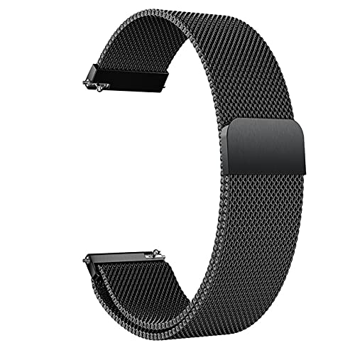 Bracelet de sport en acier inoxydable 22mm 20mm maille tissée