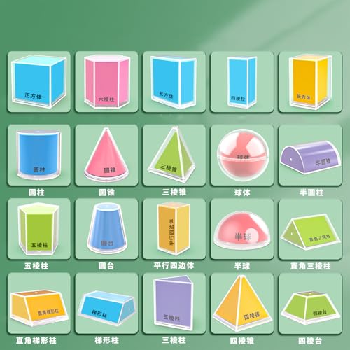 Formes géométriques mathématiques pliables pour visualiser les volumes - 6