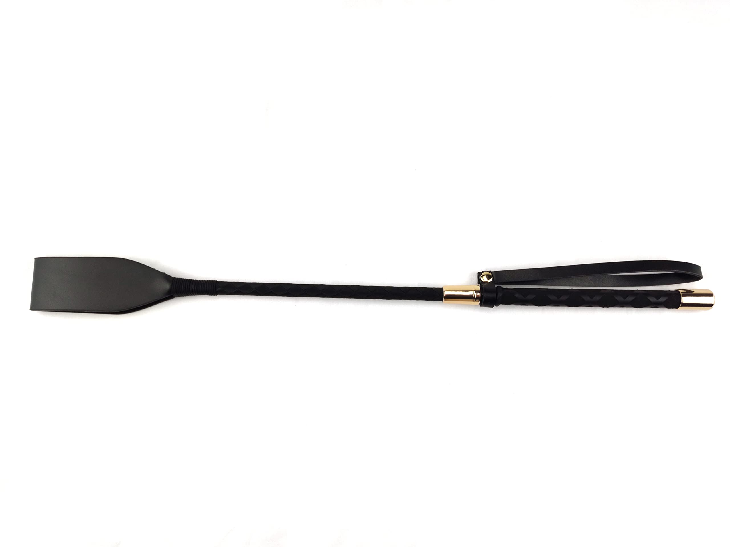 Azatemgo Frustino da equitazione in poliuretano, con manico e corda per appenderlo, 45 cm