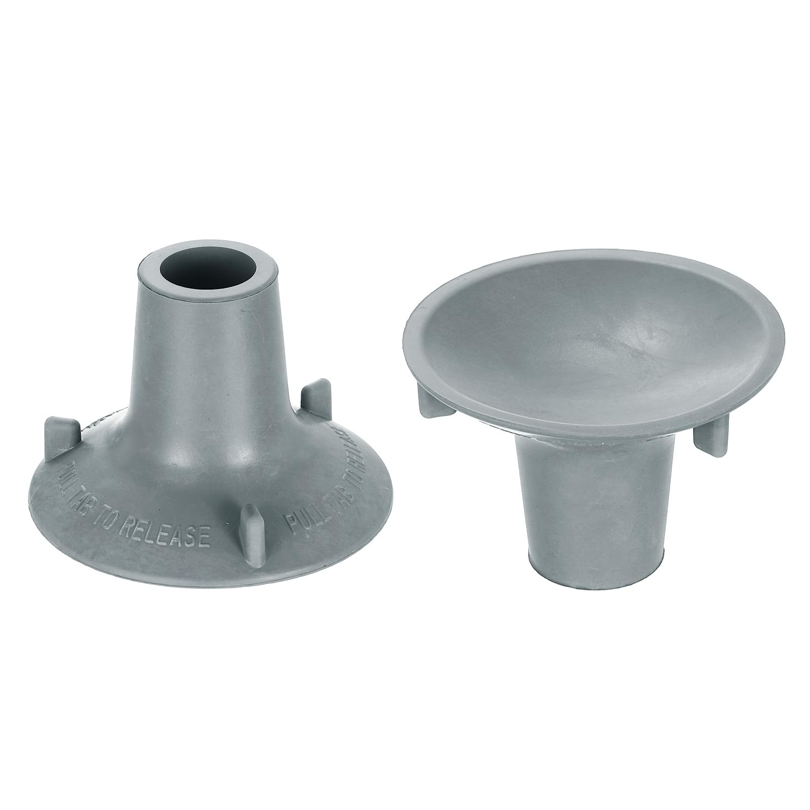 sourcing map 2Pcs Replacement Feet for Shower Chair Bath Seat, 1" ID Heavy Duty Non Slip Rubber Suction Cup, Feet Chair Leg Caps for Shower Stools and Transfer Bench, Gray