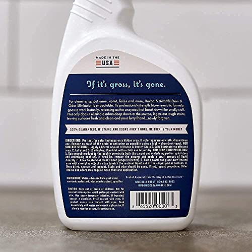 Rocco & Roxie Professional Strength Stain & Odor Eliminator EnzymePowered Pet Odor & Stain