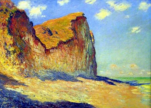 Tableaux sur toile Monet Falaises de Pourville pour chambre apaisante