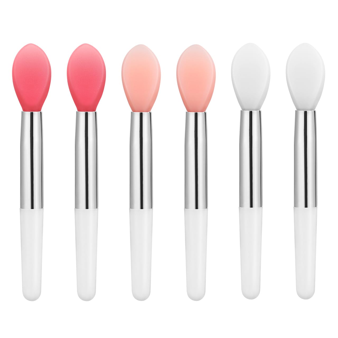 Lurrose 6pcs Silicone Lip Brushes Small Makeup Brushes Applicator for Lip Mask Oil-picture-44